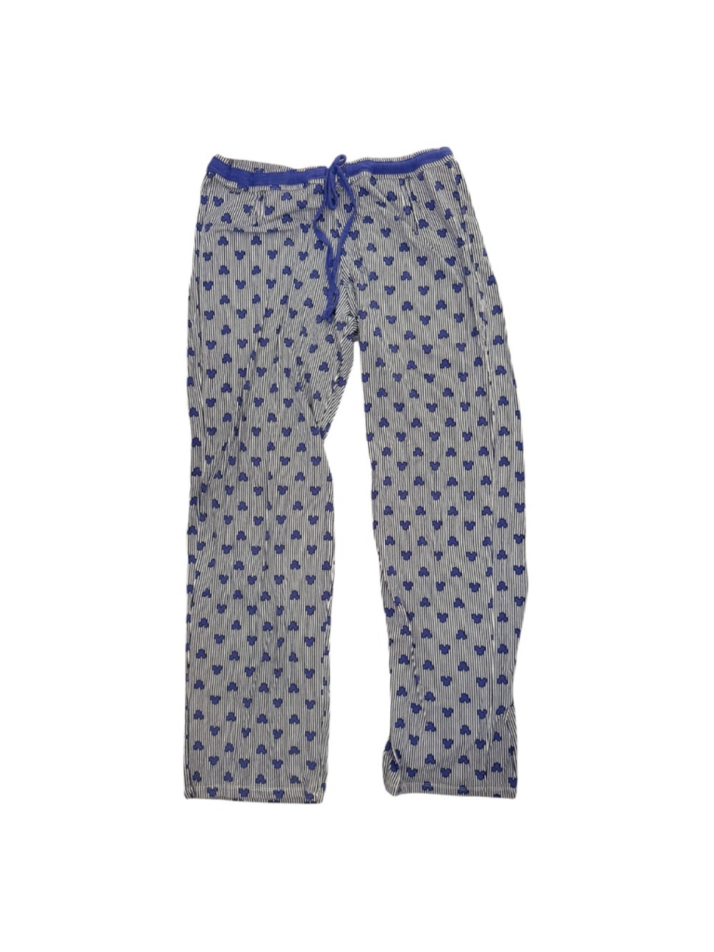 Disney Luxe Collection Mickey Mouse Lounge Pants Women’s Small Blue Striped - Picture 2 of 4